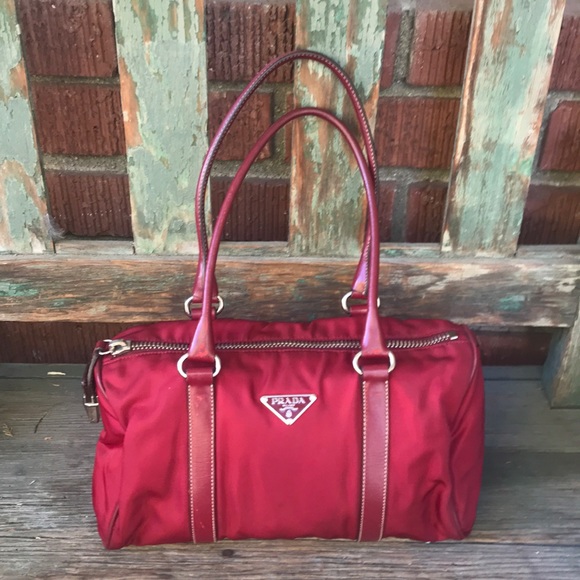 Prada Handbags - Vintage Prada Nylon & Leather Late 1990’s